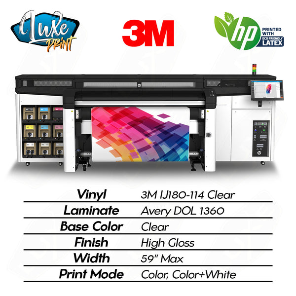 3M IJ180-114 Clear w/ Gloss Laminate - LightWrap