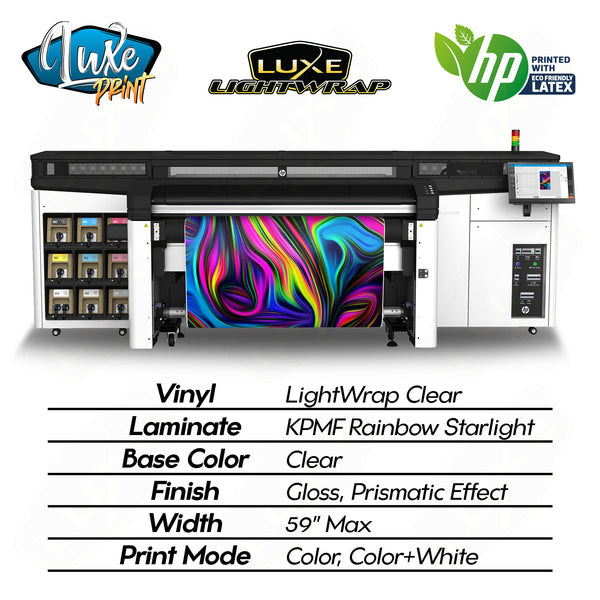 Luxe LightWrap Clear w/ Rainbow Starlight Laminate - LightWrap