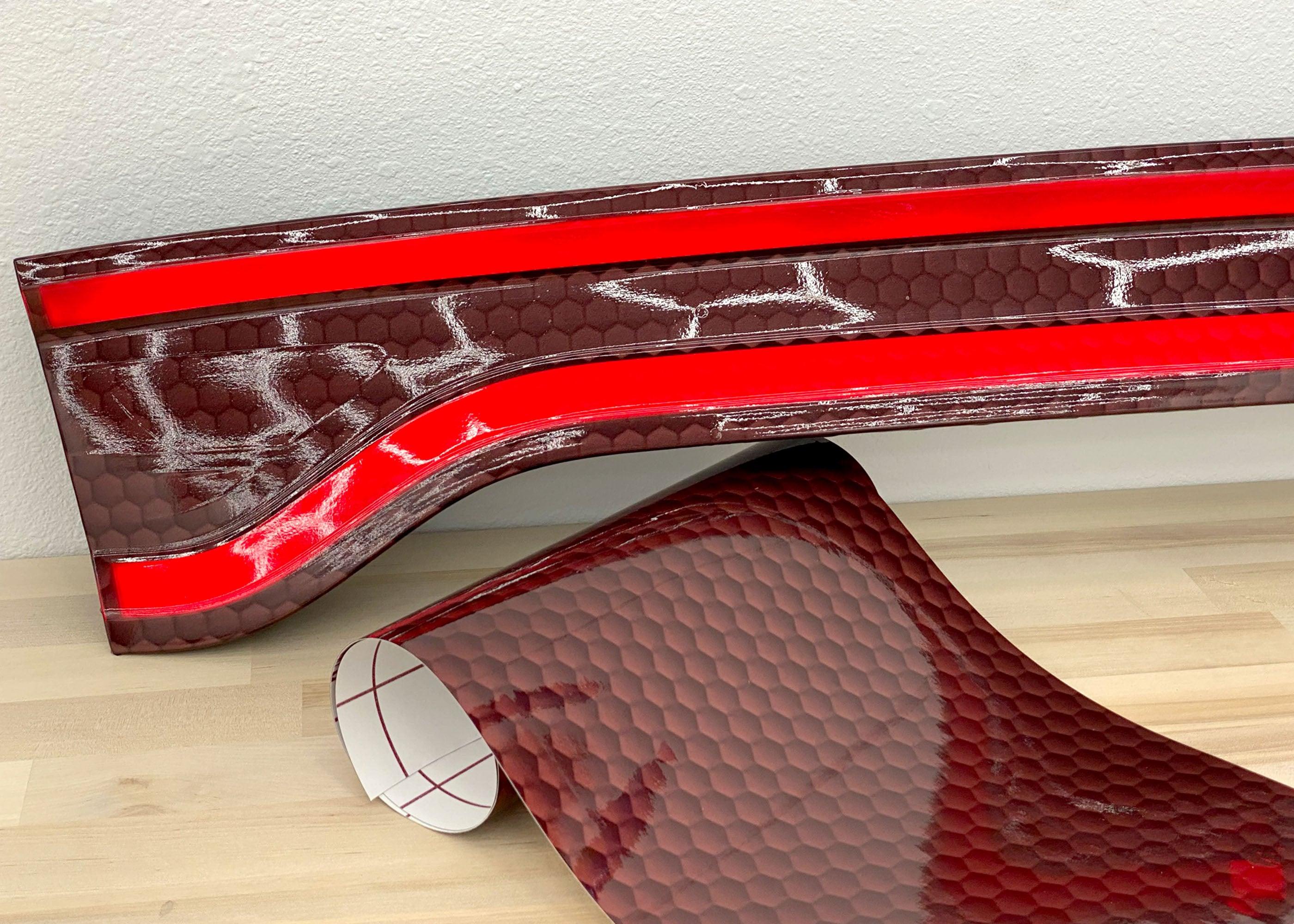 Universal Tint Kit - LightWrap 3D Mid Large Honeycomb - Ruby - Luxe Auto Concepts
