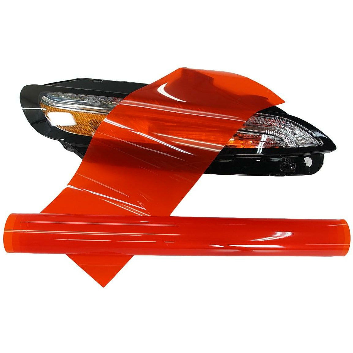 Crystal Translucent Lens Film- Orange Red - LightWrap