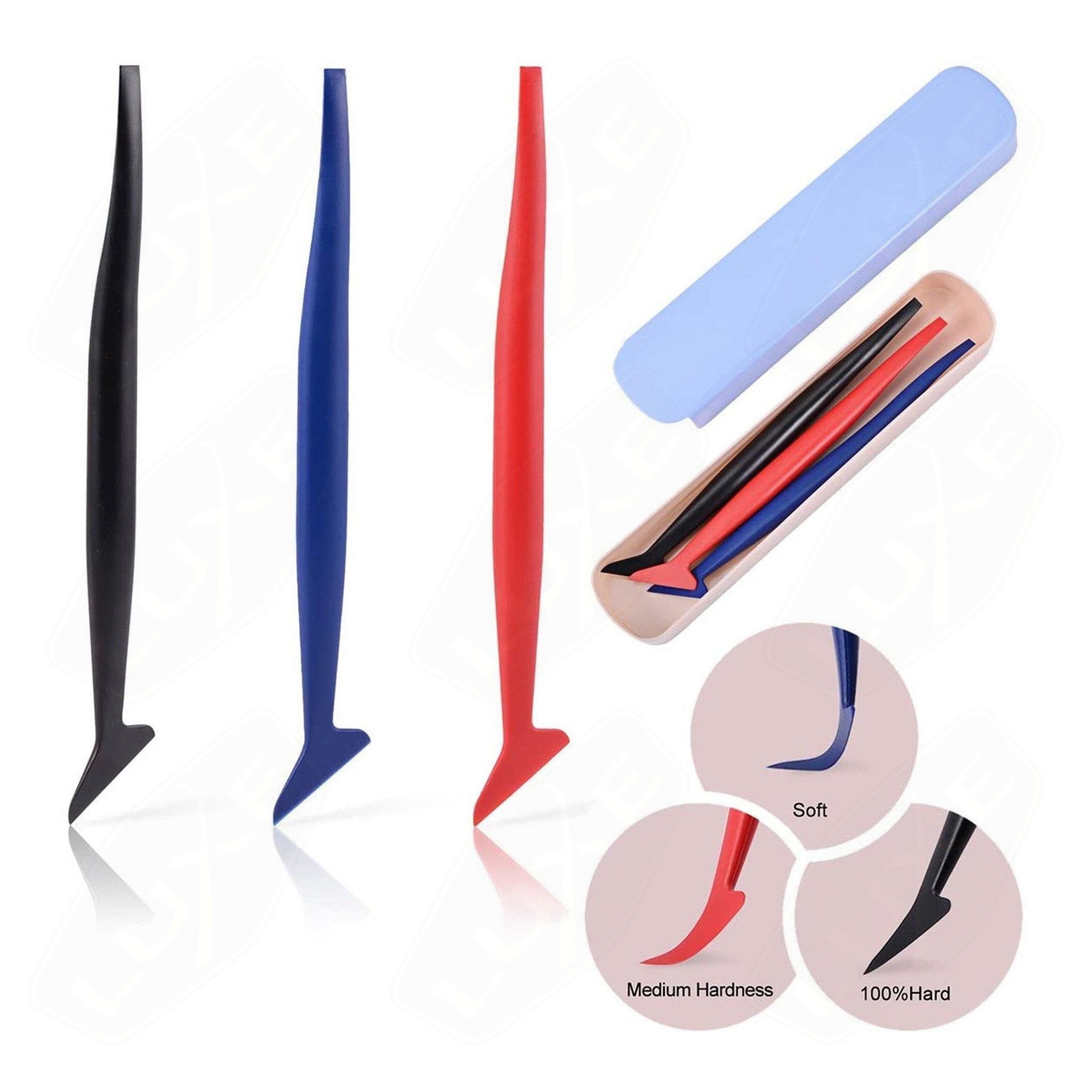3 Piece Micro Squeegee Set w/ Case - LightWrap