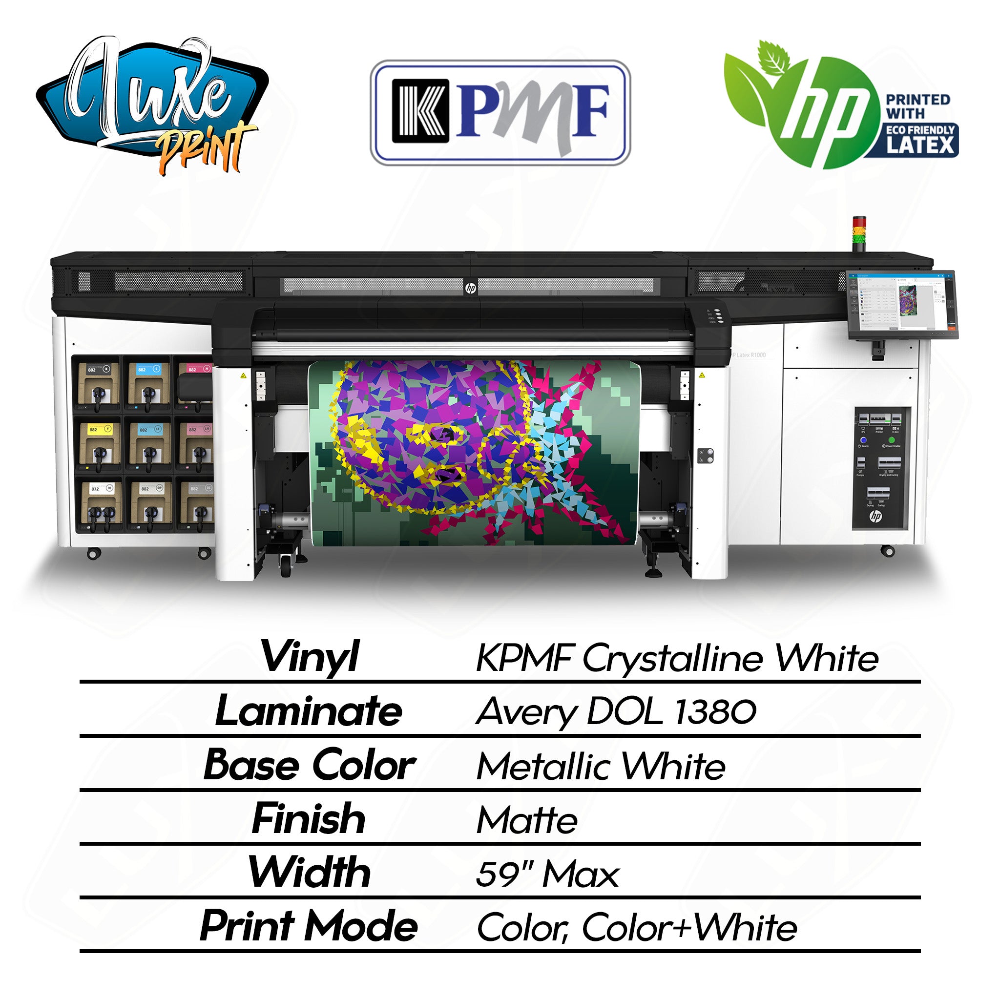KPMF Crystalline White w/ Matte Laminate - LightWrap